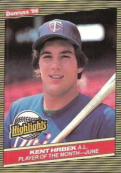 #19 Kent Hrbek - Minnesota Twins - 1986 Donruss Highlights Baseball