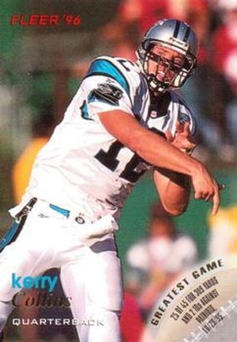 #19 Kerry Collins - Carolina Panthers - 1996 Fleer Football