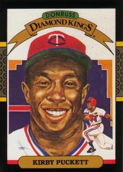 #19 Kirby Puckett - Minnesota Twins - 1987 Leaf Baseball