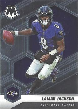 #19 Lamar Jackson - Baltimore Ravens - 2021 Panini Mosaic Football