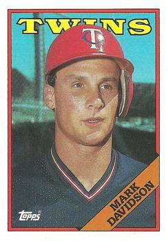 #19 Mark Davidson - Minnesota Twins - 1988 Topps Baseball