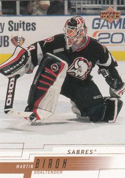 #19 Martin Biron - Buffalo Sabres - 2000-01 Upper Deck Hockey