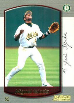 #19 Miguel Tejada - Oakland Athletics - 2000 Bowman Baseball