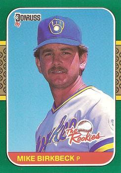#19 - Mike Birkbeck - Milwaukee Brewers - 1987 Donruss The Rookies Baseball
