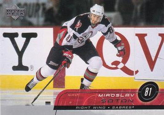 #19 Miroslav Satan - Buffalo Sabres - 2002-03 Upper Deck Hockey