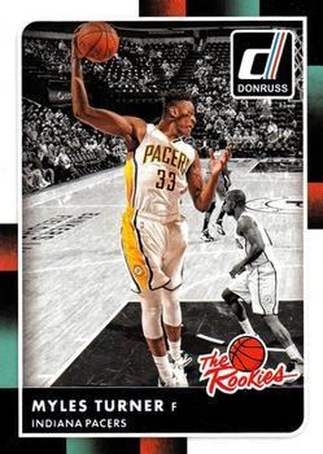 #19 Myles Turner - Indiana Pacers - 2015-16 Donruss - The Rookies Basketball