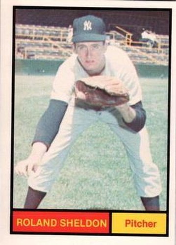 #19 Roland Sheldon - New York Yankees -1982 Galasso 1961 World Champions New York Yankees Baseball