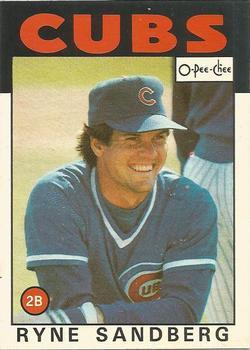 #19 Ryne Sandberg - Chicago Cubs - 1986 O-Pee-Chee Baseball