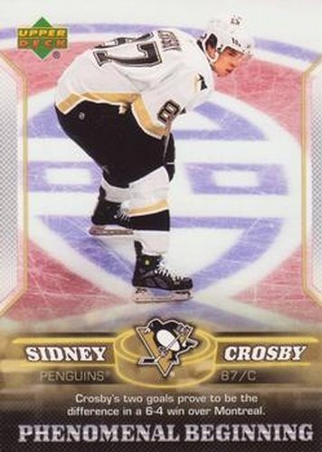 #19 Sidney Crosby - Pittsburgh Penguins - 2005-06 Upper Deck Phenomenal Beginning Hockey