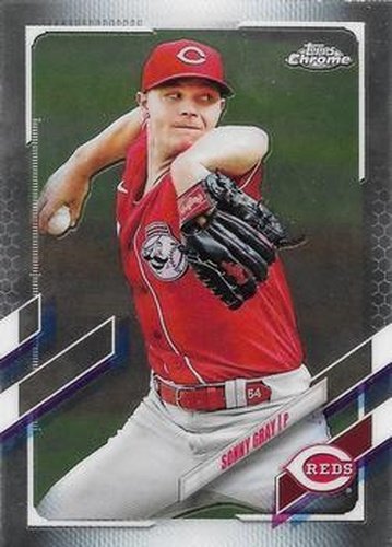 #19 Sonny Gray - Cincinnati Reds - 2021 Topps Chrome Baseball