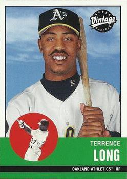 #19 Terrence Long - Oakland Athletics - 2001 Upper Deck Vintage Baseball