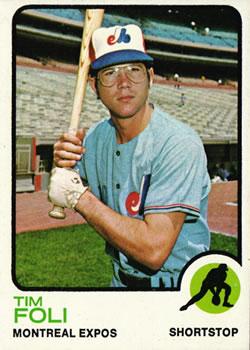 #19 Tim Foli - Montreal Expos - 1973 Topps Baseball