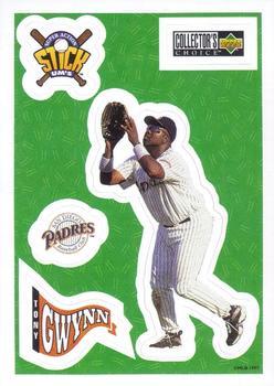 #19 Tony Gwynn - San Diego Padres - 1997 Collector's Choice Baseball - Stick'Ums