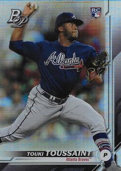 #19 Touki Toussaint - Atlanta Braves - 2019 Bowman Platinum Baseball