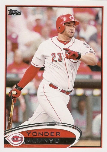 #19 Yonder Alonso - Cincinnati Reds - 2012 Topps Baseball