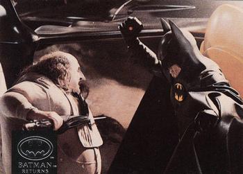 #19 Batman Michael Keaton confronts bloated, fr - 1992 Stadium Club Batman Returns