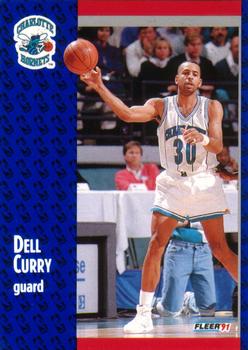 #19 Dell Curry - Charlotte Hornets - 1991-92 Fleer Basketball