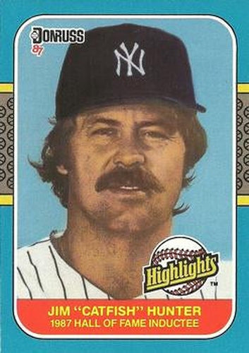 #19 Jim Hunter - New York Yankees - 1987 Donruss Highlights Baseball