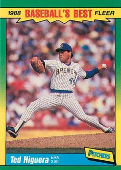 #19 Ted Higuera - Milwaukee Brewers - 1988 Fleer Baseball's Best Sluggers vs Pitchers