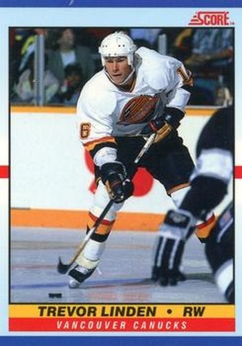 #19 Trevor Linden - Vancouver Canucks - 1990-91 Score Young Superstars Hockey