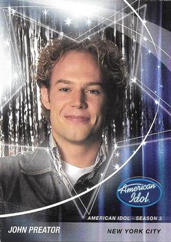 #19 John Preator - New York City - 2004 Fleer American Idol Season 3