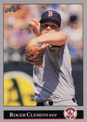 #19 Roger Clemens - Boston Red Sox - 1992 Leaf Baseball