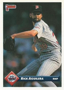 #19 Rick Aguilera - Minnesota Twins - 1993 Donruss Baseball