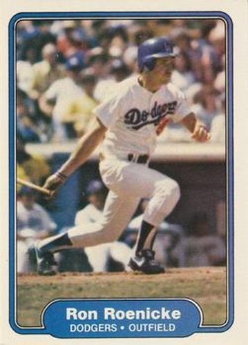 #19 Ron Roenicke - Los Angeles Dodgers - 1982 Fleer Baseball
