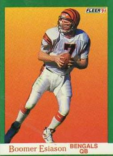 #19 Boomer Esiason - Cincinnati Bengals - 1991 Fleer Football