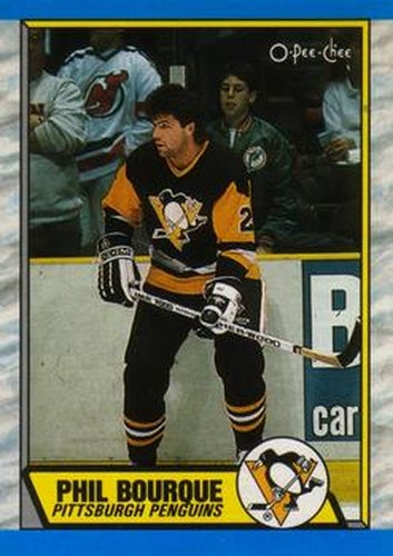 #19 Phil Bourque - Pittsburgh Penguins - 1989-90 O-Pee-Chee Hockey