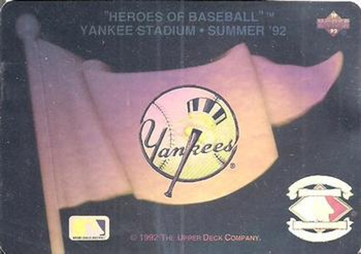 #NNO New York Yankees - New York Yankees - 1992 Upper Deck Baseball - Heroes of Baseball Pennant Holograms
