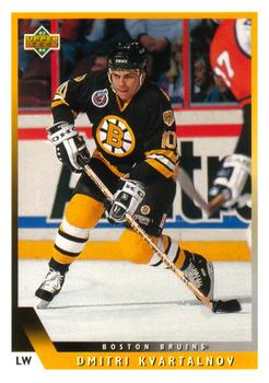 #19 Dmitri Kvartalnov - Boston Bruins - 1993-94 Upper Deck Hockey