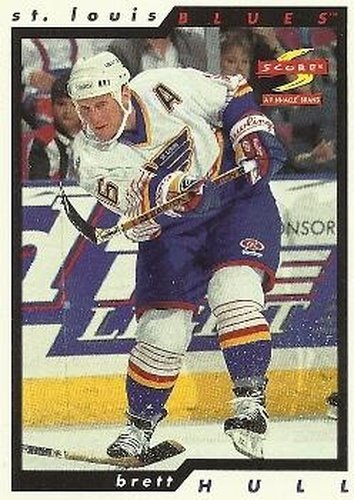 #19 Brett Hull - St. Louis Blues - 1996-97 Score Hockey