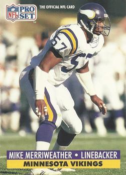 #219 Mike Merriweather - Minnesota Vikings - 1991 Pro Set Football