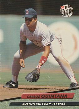 #19 Carlos Quintana - Boston Red Sox - 1992 Ultra Baseball