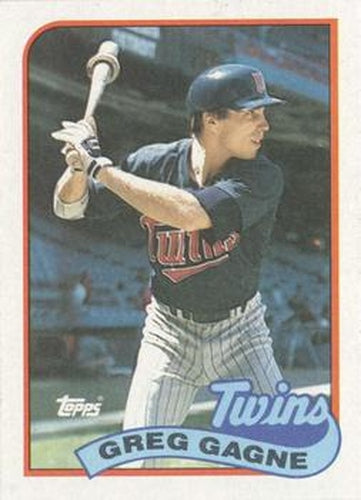 #19 Greg Gagne - Minnesota Twins - 1989 Topps Baseball