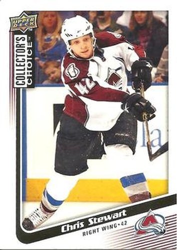 #19 Chris Stewart - Colorado Avalanche - 2009-10 Collector's Choice Hockey