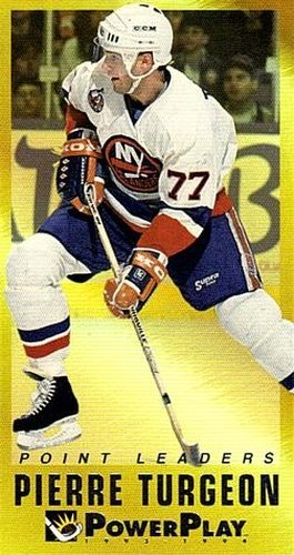 #19 Pierre Turgeon - New York Islanders - 1993-94 Fleer PowerPlay Hockey - Point Leaders