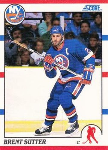 #19 Brent Sutter - New York Islanders - 1990-91 Score Hottest and Rising Stars Hockey