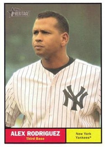 #19a Alex Rodriguez - New York Yankees - 2010 Topps Heritage Baseball