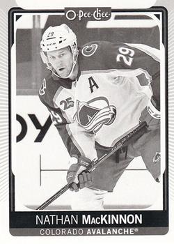 #19c Nathan MacKinnon - Black & White - Colorado Avalanche - 2021-22 O-Pee-Chee Hockey