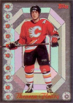 #1HG Theoren Fleury - Calgary Flames - 1995-96 Topps Hockey - Hidden Gems