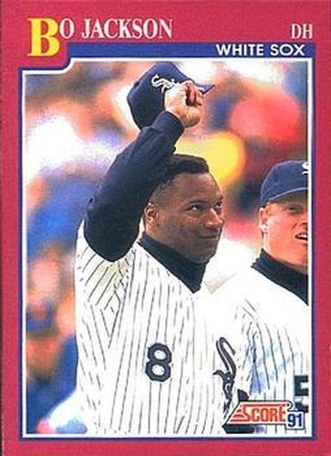 #1T Bo Jackson - Chicago White Sox - 1991 Score Rookie & Traded Baseball