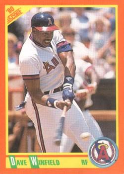 #1T Dave Winfield - California Angels - 1990 Score Rookie & Traded Baseball