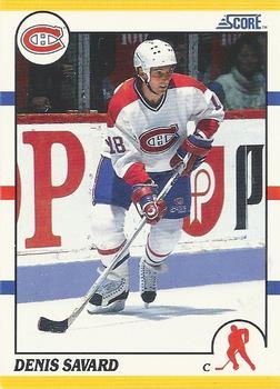 #1T Denis Savard - Montreal Canadiens - 1990-91 Score Rookie and Traded Hockey