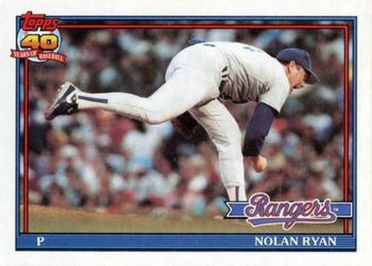 #1 Nolan Ryan - Texas Rangers - 1991 O-Pee-Chee Baseball