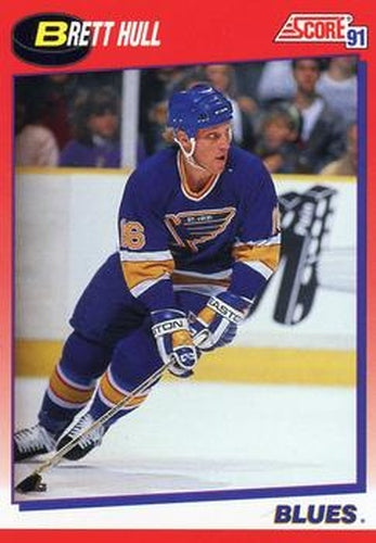 #1 Brett Hull - St. Louis Blues - 1991-92 Score Canadian Bilingual Hockey