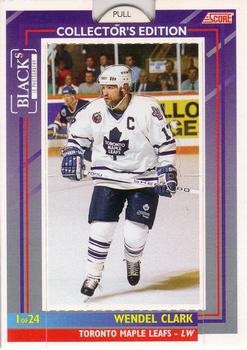 #1 Wendel Clark - Toronto Maple Leafs - 1993-94 Black's Score Toronto Maple Leafs Hockey