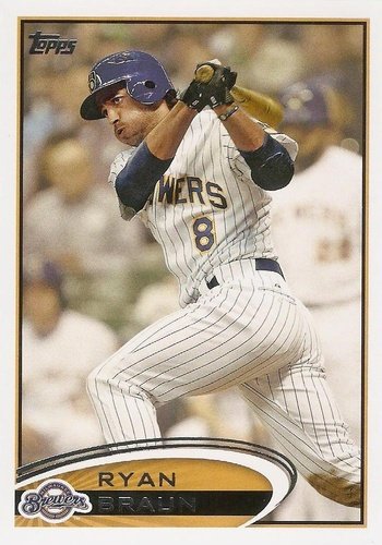 #1 Ryan Braun - Milwaukee Brewers - 2012 Topps Baseball