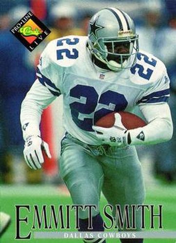 #1 Emmitt Smith - Dallas Cowboys - 1994 Pro Line Live Football
